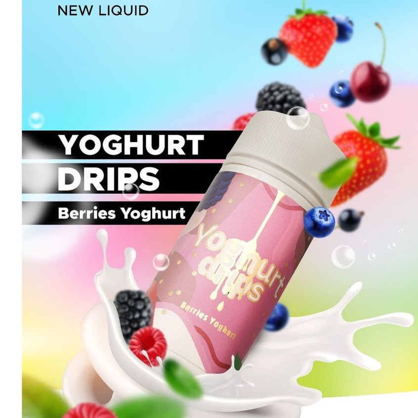 Yogurt drips liquid