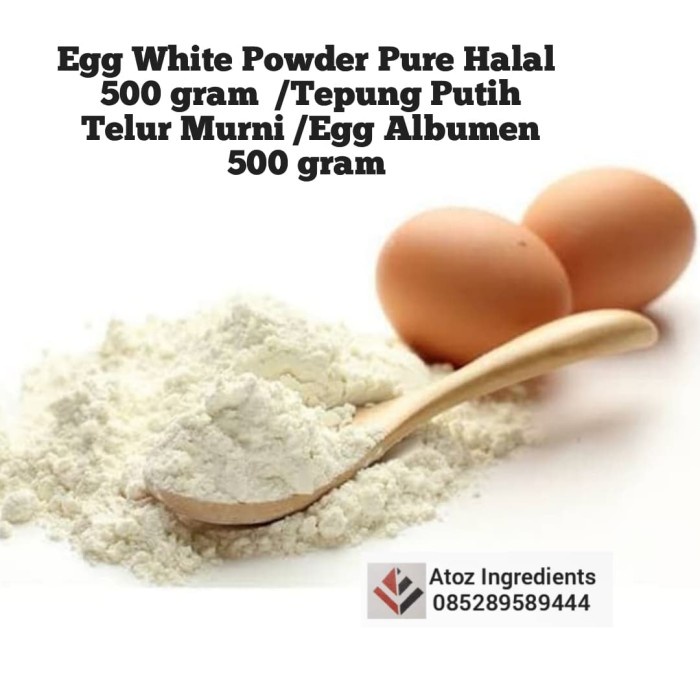 

✨COD✨ Egg White Powder Pure Halal /Tepung Putih Telur Murni/Egg Albumen 500g