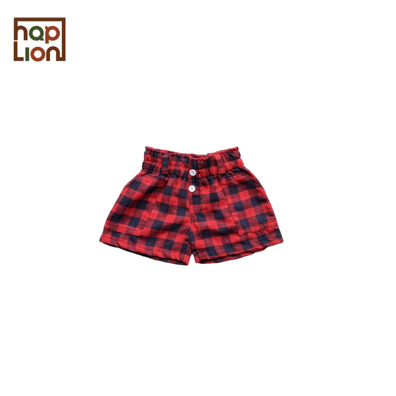 Hot Pants Viona Flanel Anak Perempuan Saku Celana Pendek 1-6 Tahun | Haplion Kidswear