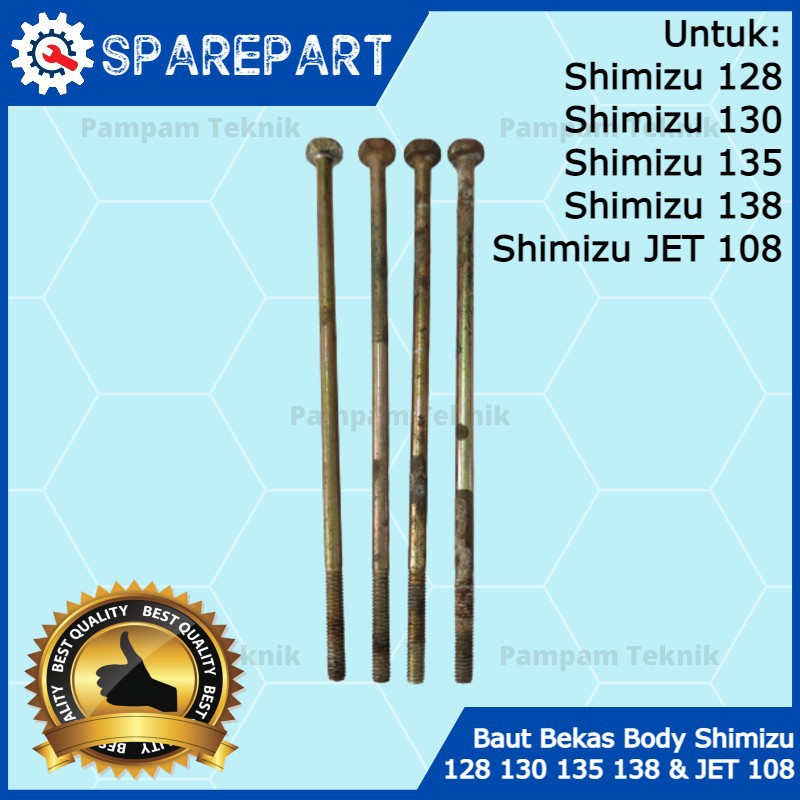 Baut Panjang Bekas Body Pompa Air Shimizu 128 130 135 138 Jet 108