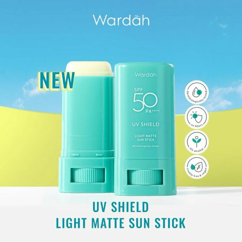 WARDAH UV SHIELD SPF 50 PA +++ LIGHT MATTE SUN STICK 22 GR @MJ