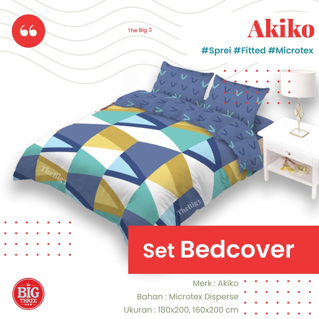 Akiko Bedcover + Sprei 180x200 / 160x200 motif Egypt Massimo Aristo Oliver Amazon Bulgari Luna Evelyn Gatsby Emily Khaki Emily Dark Grey Caramel George Emma Jason John Jordan Noah Phoebe Stella Teddy Bear Tiwlight TBT - BC Flat 180 160 King Queen TBT