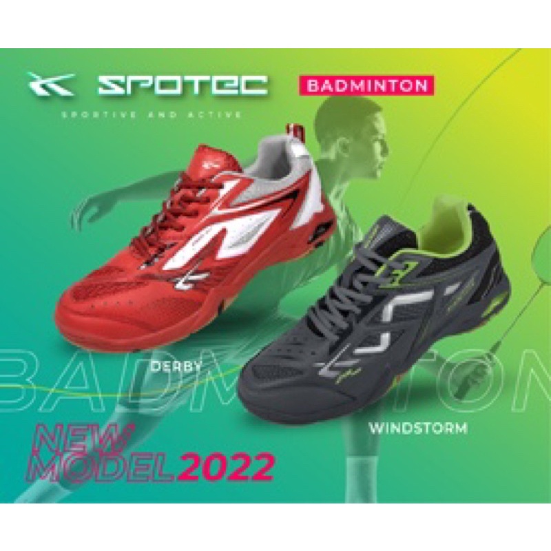 New Arrival Sepatu Badminton Spotec Derby 100% ORI