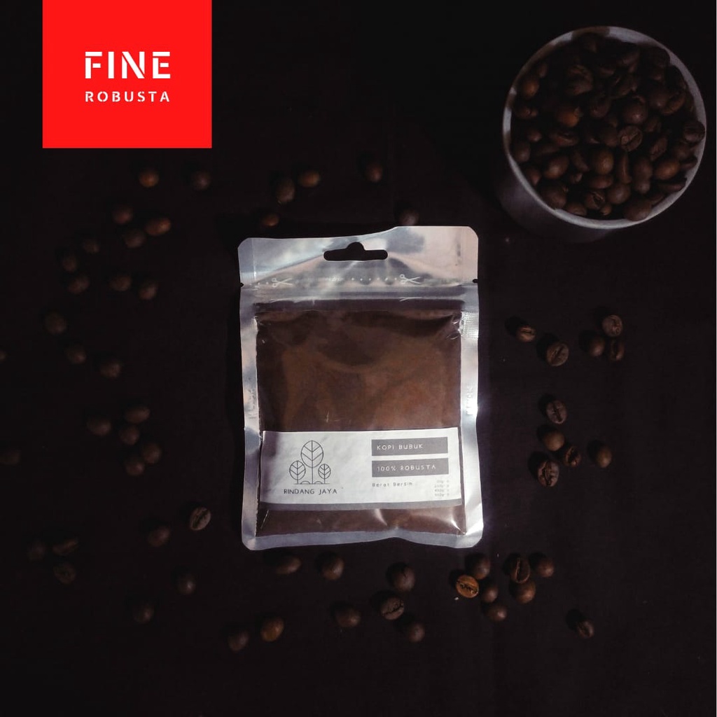 

Fine Robustat Series Biji Kopi 50gr by Rindang Jaya / Kopi Bubuk