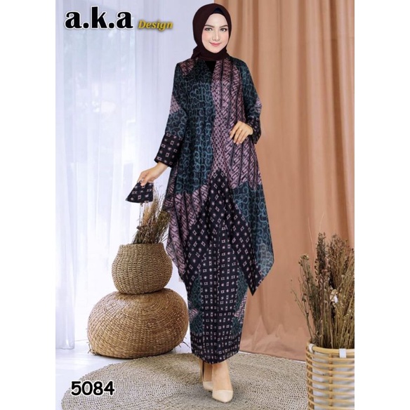 STELAN ROK BATIK VISCOSE PREMIUM SEMI SUTERA KODE 5084 // SET DRESS PESTA