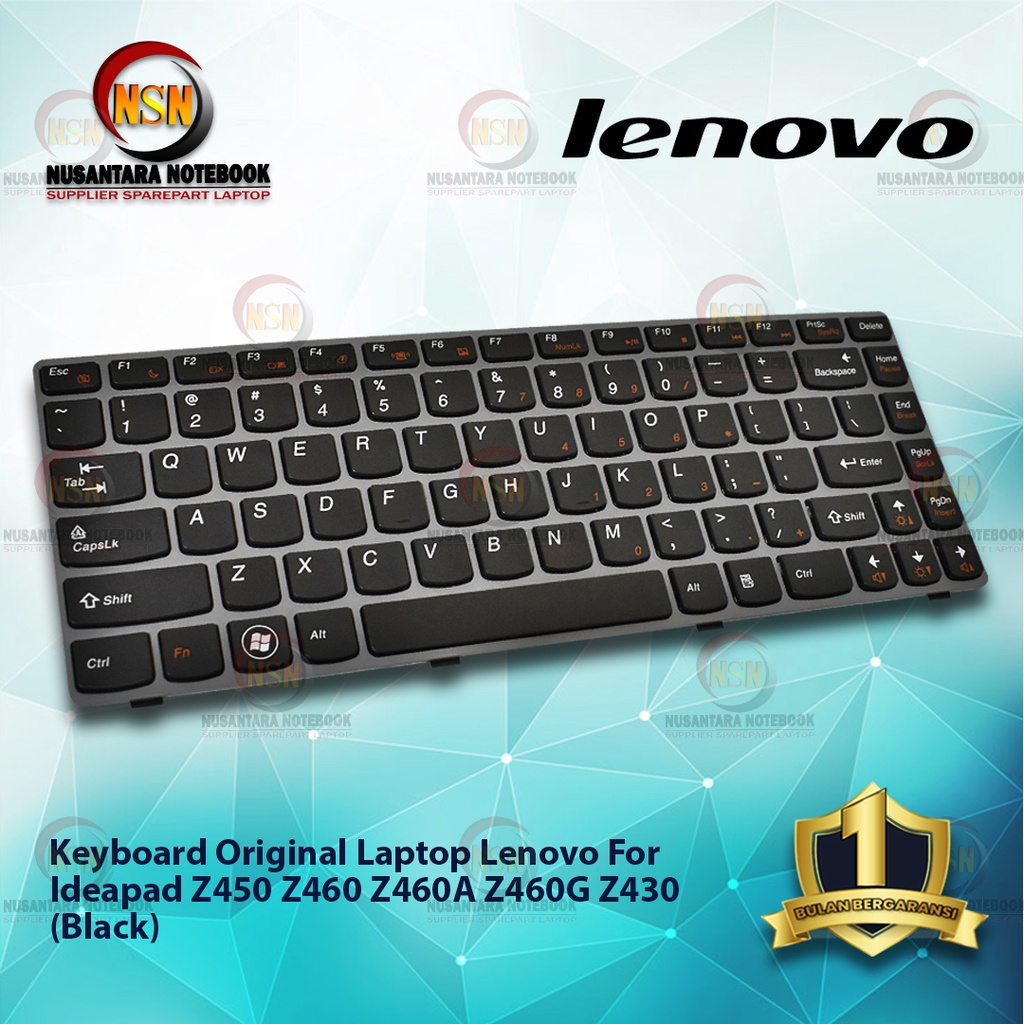 Keyboard Laptop Lenovo Ideapad Z450 Z460 Z460A Z460G Z430 Black