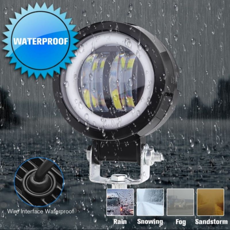 Lampu Tembak Sorot Led Cwl 2 Mata Lensa 4D Cree 20watt 12 - 24Volt