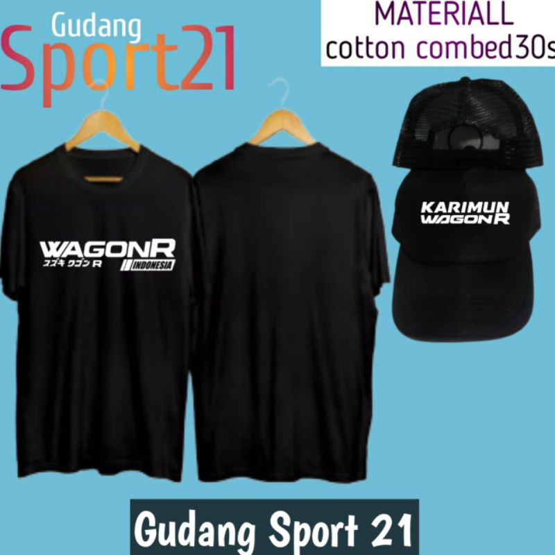 kaos baju suzuki karimun wagon r indonesia plus topi kaos otomotif
