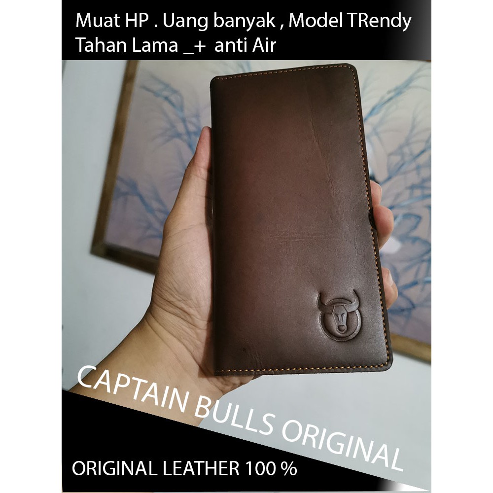 Dompet kulit asli panjang Pria