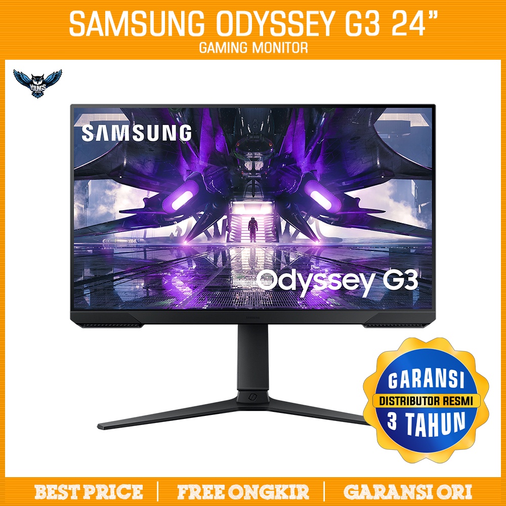 LED SAMSUNG Odyssey G3 LS24AG320 - 24&quot; FLAT 165Hz 1ms Gaming Monitor