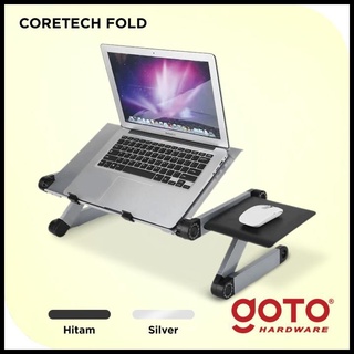 Jual Coretech Fold Meja Laptop Lipat Aluminium With Cooler Big Fan