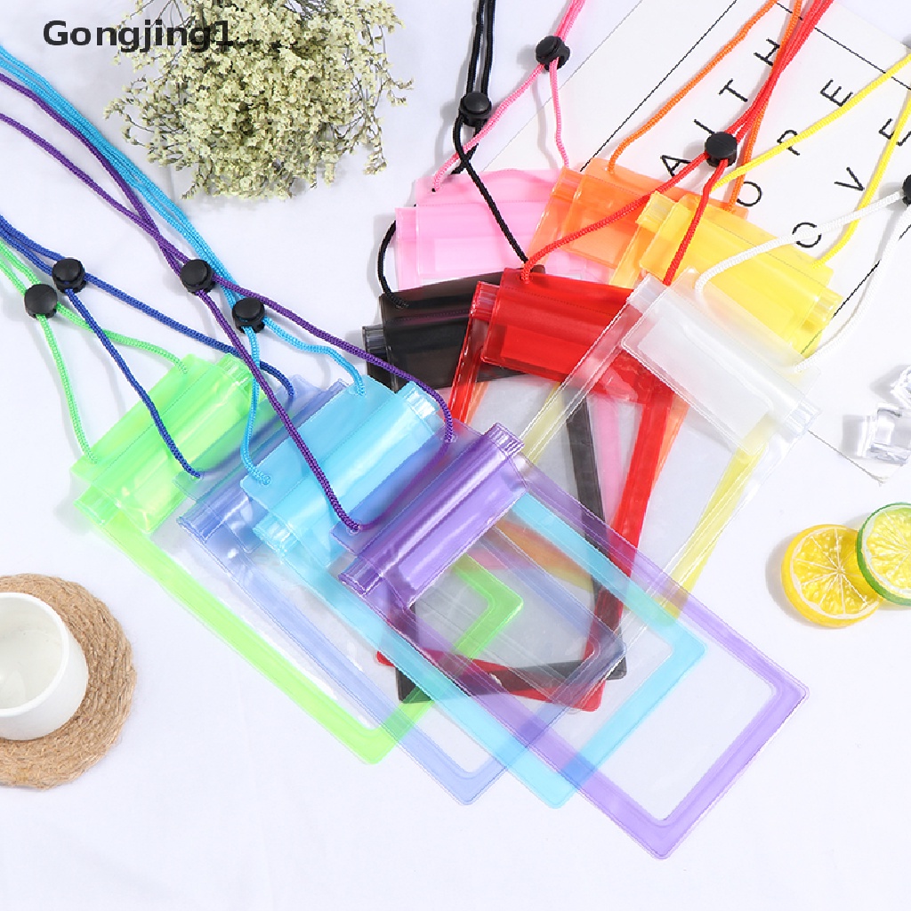 Gongjing1 1Pc Tas Pouch Smartphone 3 Lapis Anti Air Untuk Berenang / Diving