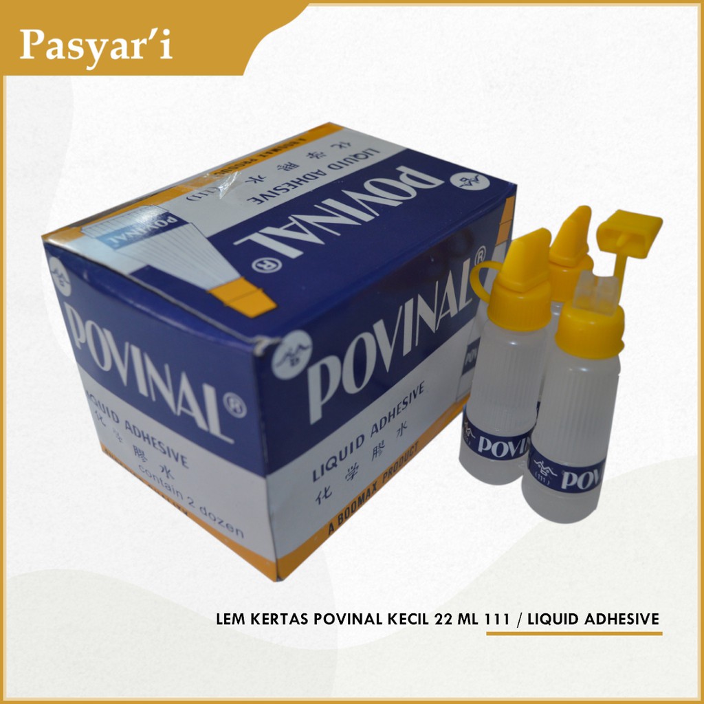 

Lem Kertas Povinal kecil 22 ml 111 Liquid Adhesive