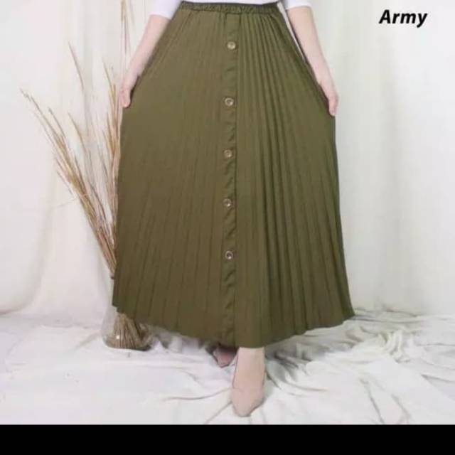 ROK KANCING PLISKET/ROK PLISKET KANCING/BUTTONED PLISKET/ROK  MAYUNG