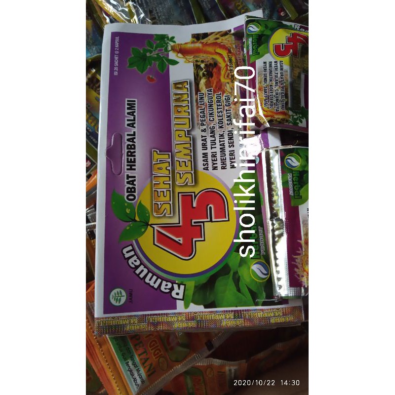 

jamu 4 sehat 5 sempurna asam urat original