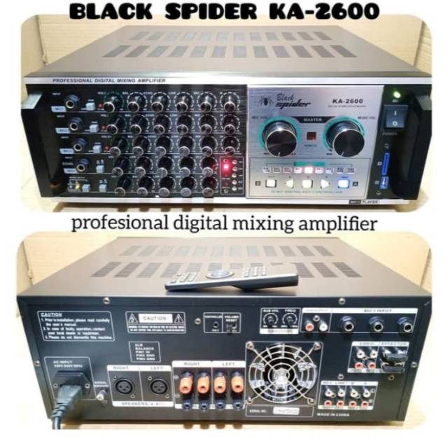 AMPLI BLACK SPIDER KA-2600 BLUETOOTH