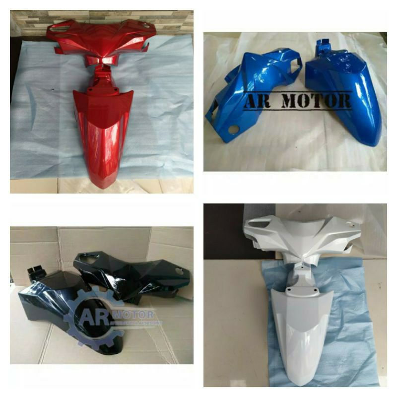 spakbor depan dan batok kepala depan motor beat fi 2013 2014 merah hitam putih biru