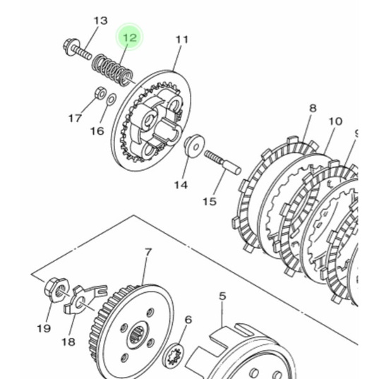 OTOMOTIF SPARE PART MOTOR RJ2703 PER KOPLING BYSON ASLI YAMAHA