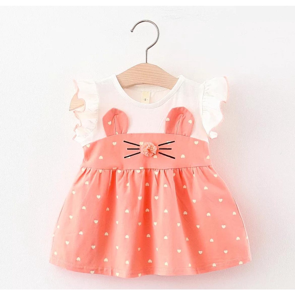 asli import GOOSE SWAN / SLEEPING BEAUTY simply Dress Baju Setelan Jumper Rok Bunga Bandana Pergi Lucu Fashion Anak Bayi elegant