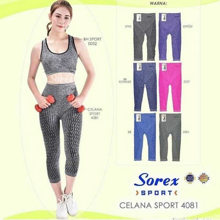 Celana Pendek Legging Sport Olahraga Gym Fitness Yoga Sorex 4081 Ningrat Collection