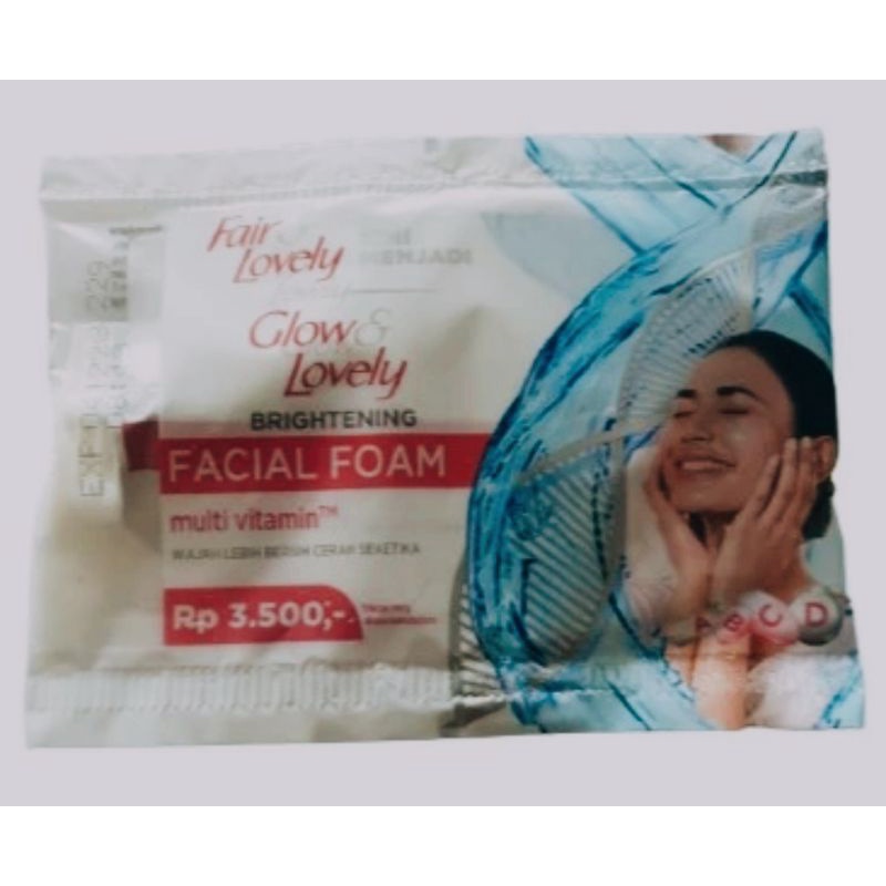 SS Fair & Lovely Multivitamin Facial Foam Sabun Muka 9 g Sachet Glow