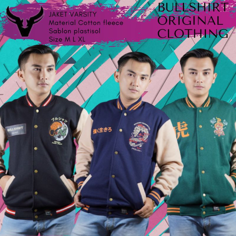 JAKET VARSITY TERBARU ORIGINAL BULLSHIRT
