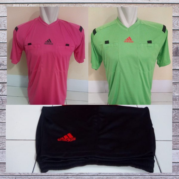 Paket Baju Wasit Adidas / Paket Baju 2 Celana 1 / Bebas Pilih Warna & Size