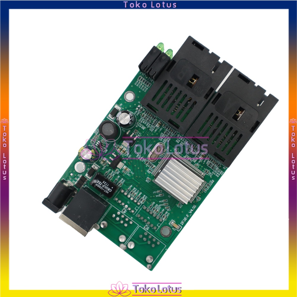 [Support POE] [TERBARU] 2F1E PCB ONLY / DENGAN ADAPTOR 12V2A Media converter AIRPO 2FO 1ETH