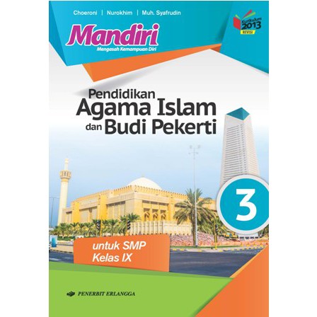 Buku Mandiri Pendidikan Agama Islam Smp Kelas 9 Penerbit Erlangga Shopee Indonesia