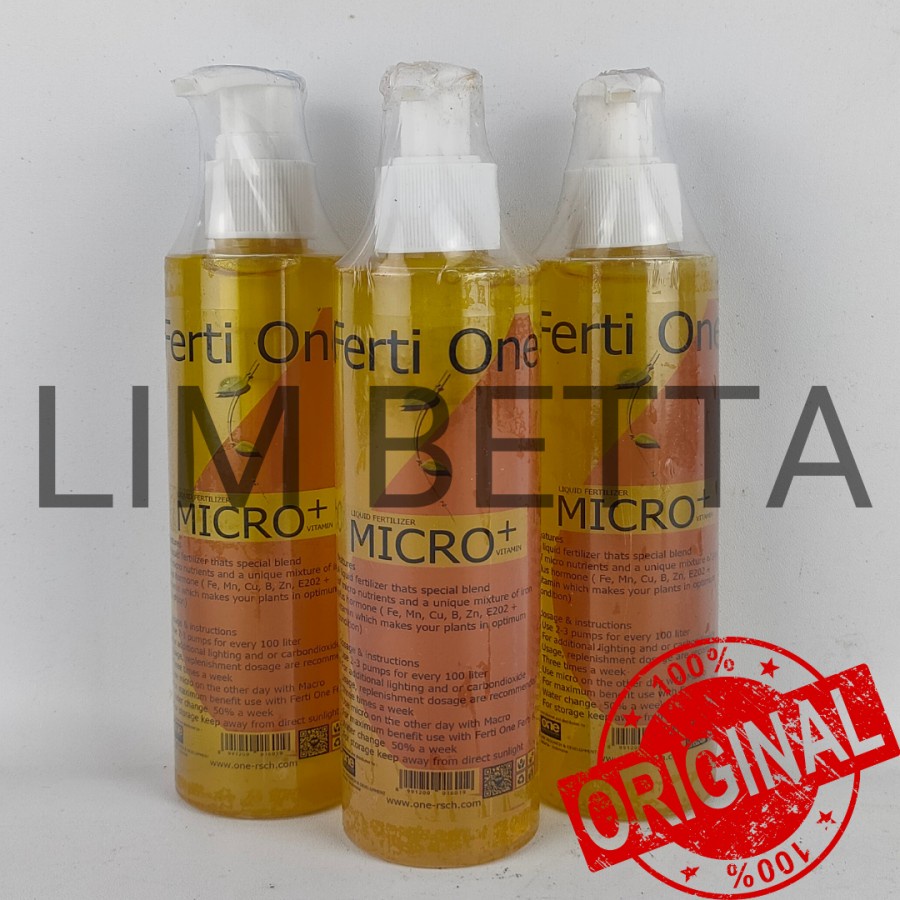 (200 ML - KUNING) FERTI ONE MICRO / PUPUK CAIR AQUARIUM AQUASCAPE