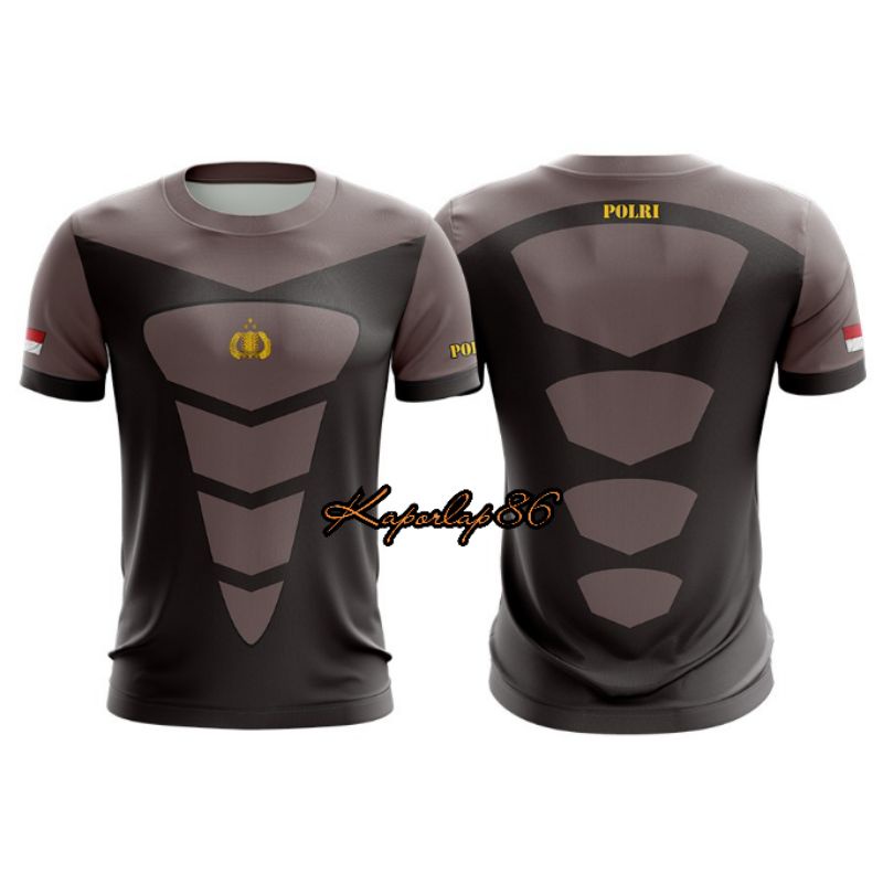 KAOS JERSEY OLAHRAGA POLISI POLRI FULLPRINTING PREMIUM TERBARU