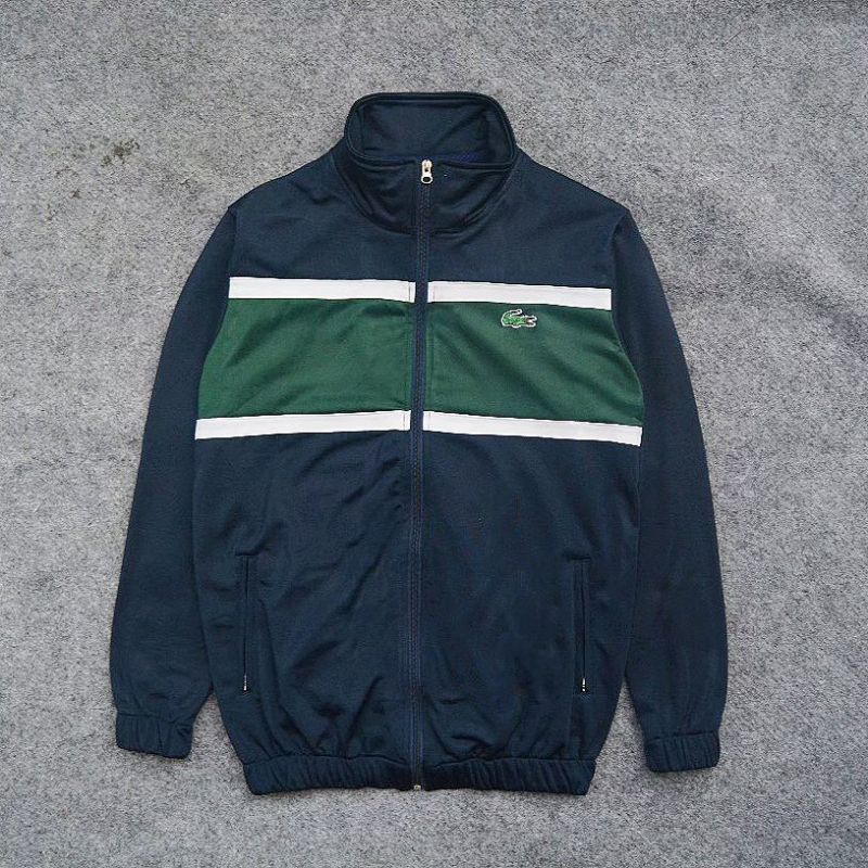 JAKET TRACKTOP lacoste colour block navy green