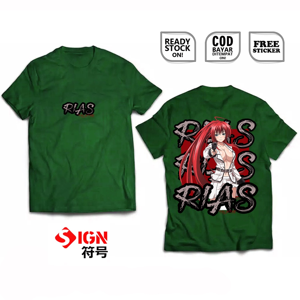 KAOS RIAS GREMORY HIGH SCHOOL DXD WAIFU ANIME MANGA RUNEAS GREMORY CLAN ZEOTICUS VANELANA MILICAS KUOH ACADEMY ISSEI HYOUDOU AKENO HIMEJIMA KUROKA BAJU JEPANG JAPAN CULTURE COSPLAY WIBU OTAKU - SIGN CLOTH