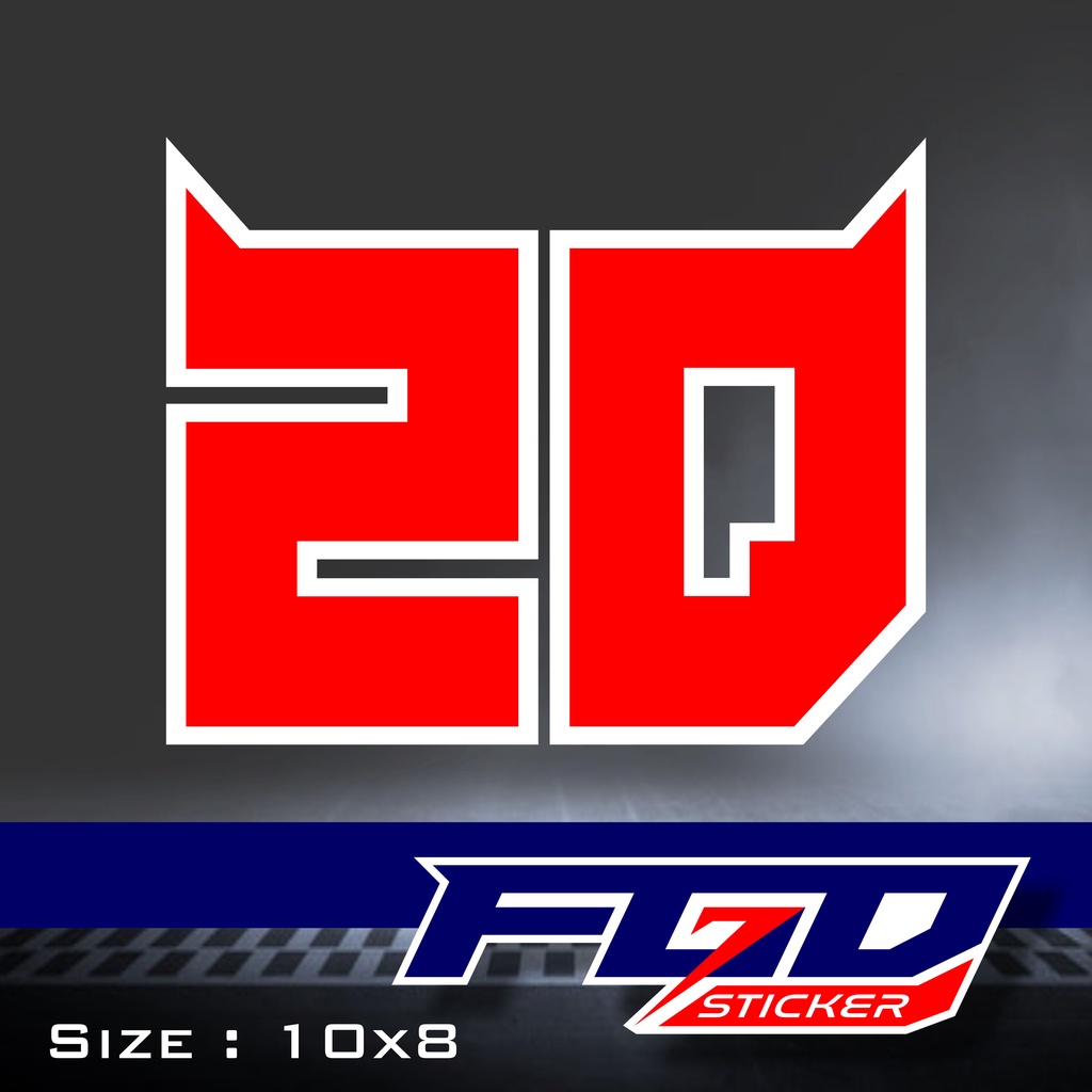 Cutting Sticker Fabio Quartararo 20 ElDiablo