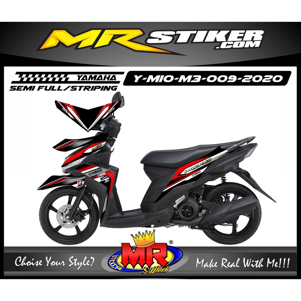 Jual Decal Stiker Variasi Motor Yamaha Mio M3 Simple Desaign New Populer Indonesia Shopee Indonesia