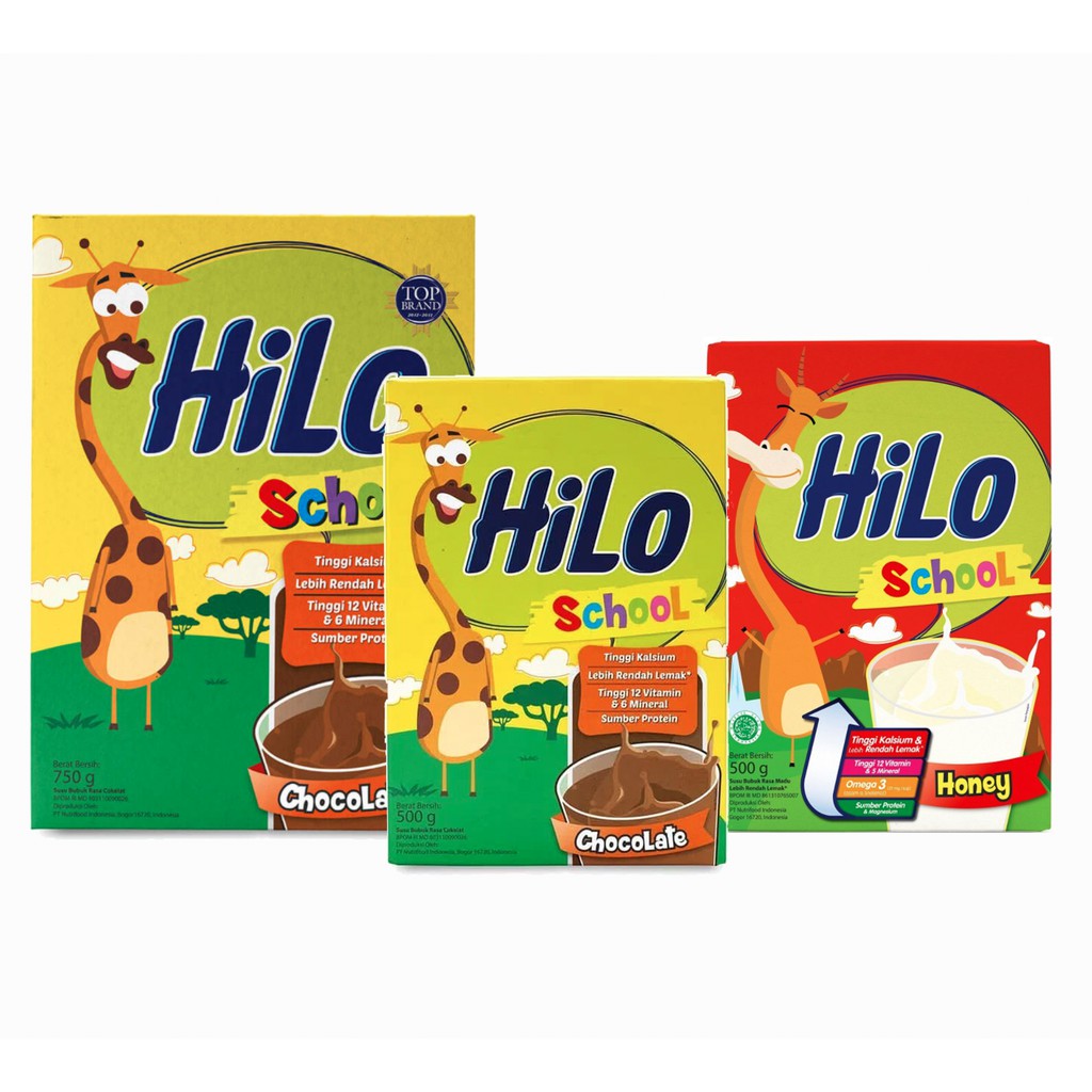 

Susu Bubuk HILO School - 500gr / 750gr Vanilla / Veegie Berry / Coklat