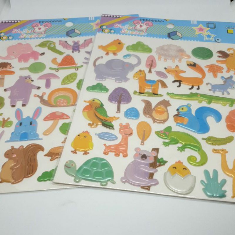 

Sticker Puffy Plastik Premium Tema Animals dan Dino