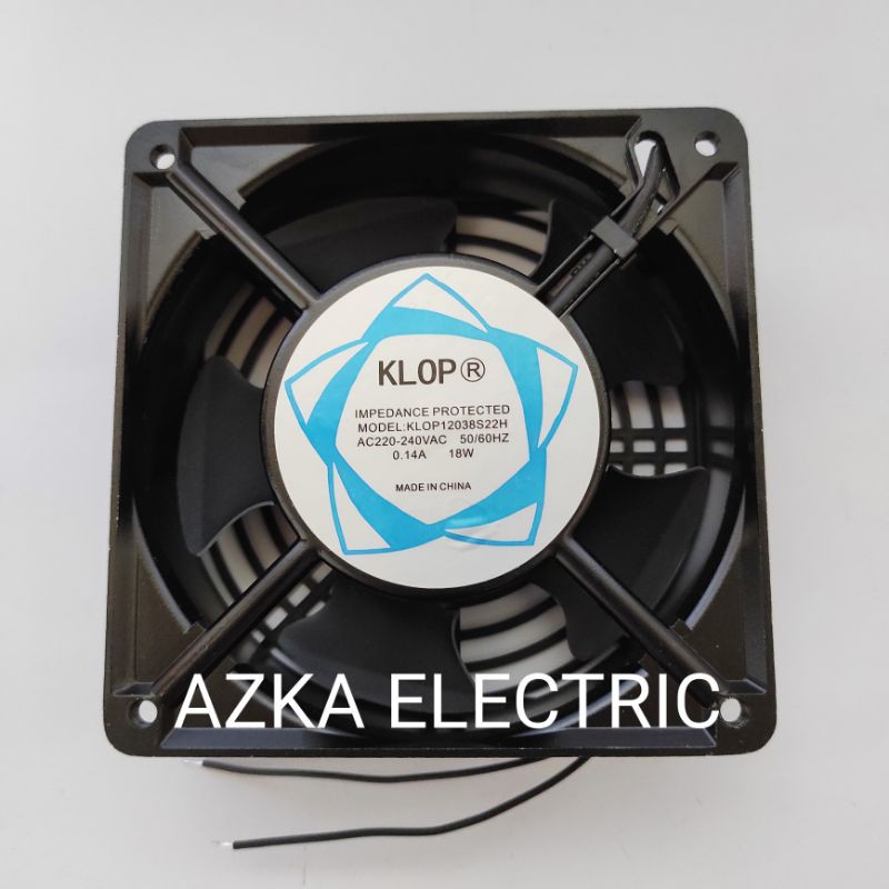 Kipas Fan AC 12x12 CM Klop Pendingin Elektronik