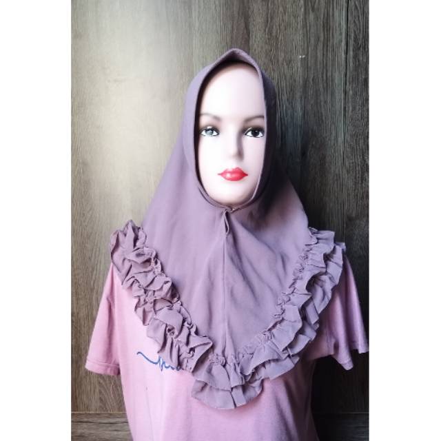 JILBAB AJE JAZ GOTIK MINI WARNA LAVENDER