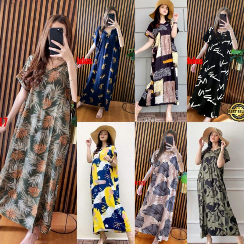 Daster Rayon Halus Panjang Busui Semata Kaki &amp; Selutut