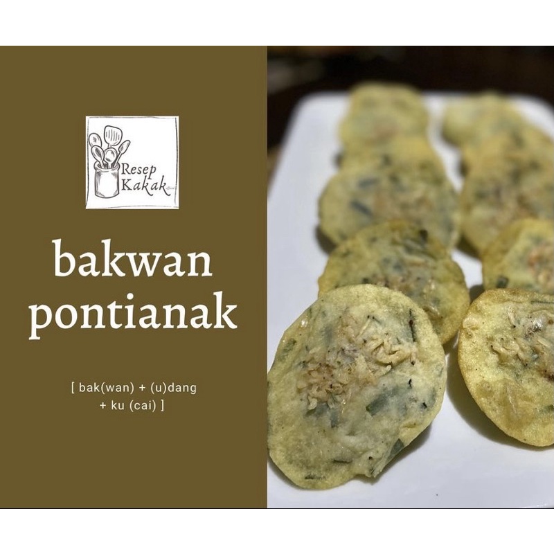 

Bakwan Pontianak Homemade setengah matang rasa udang rebon isi 5 pcs, kemasan vakum frozen