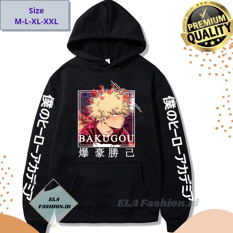 Sweater Switer Jaket Hoodie Bakugou Bakugo Katsuki-  naruto akatsuki