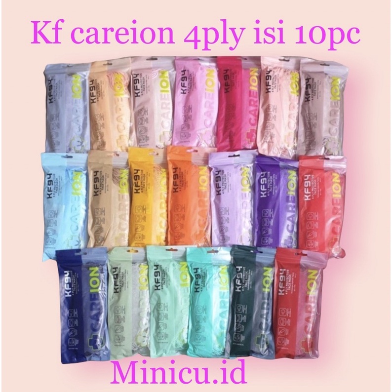 KF94 CAREION WARNA SENADA 1pack isi 10pcs