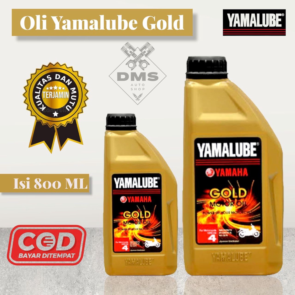 OLI YAMALUBE GOLD 0.8L SAE 10w-40 800ML ORIGINAL YAMAHA TERMURAH