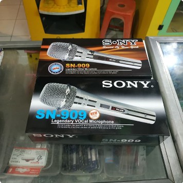 Sony SN909 Legendary Vocal Microphone Mikrofon Mic Wired Kabel Jack Audio Full Set Karaoke Handheld Tangan Genggam - Ready Stock Pekanbaru Riau Indonesia Gratis Free Bebas Ongkir Ongkos Kirim COD Bayar Ditempat