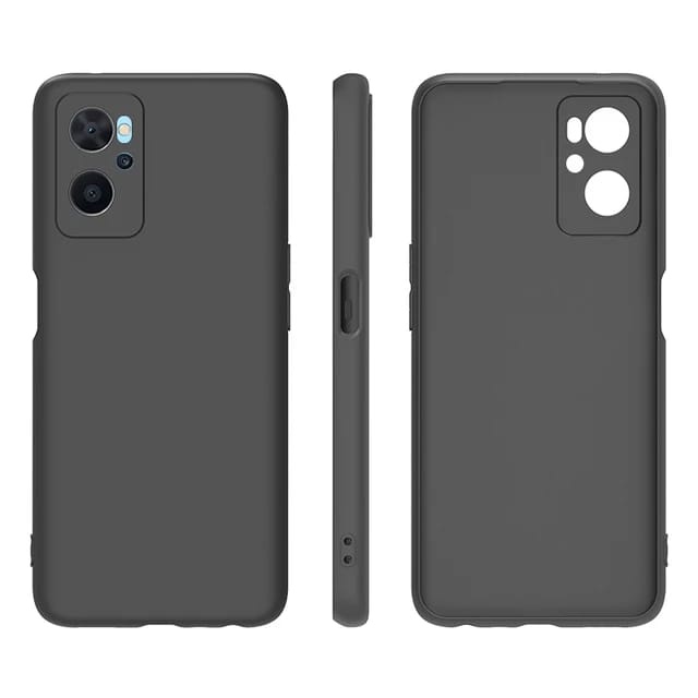 Promo Case OPPO A76 / A96 / REALME 9i Soft Case Black Matte Casing Premium Slim Exellent Cover | Soft Matte | Soft Case Macaron