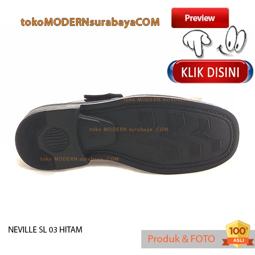 NEVILLE SL 03 HITAM sandal pria slop slip On