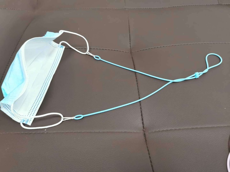 We Tali Lanyard Masker Bahan Karet Elastis Motif Bunga Dengan Gesper Adjustable