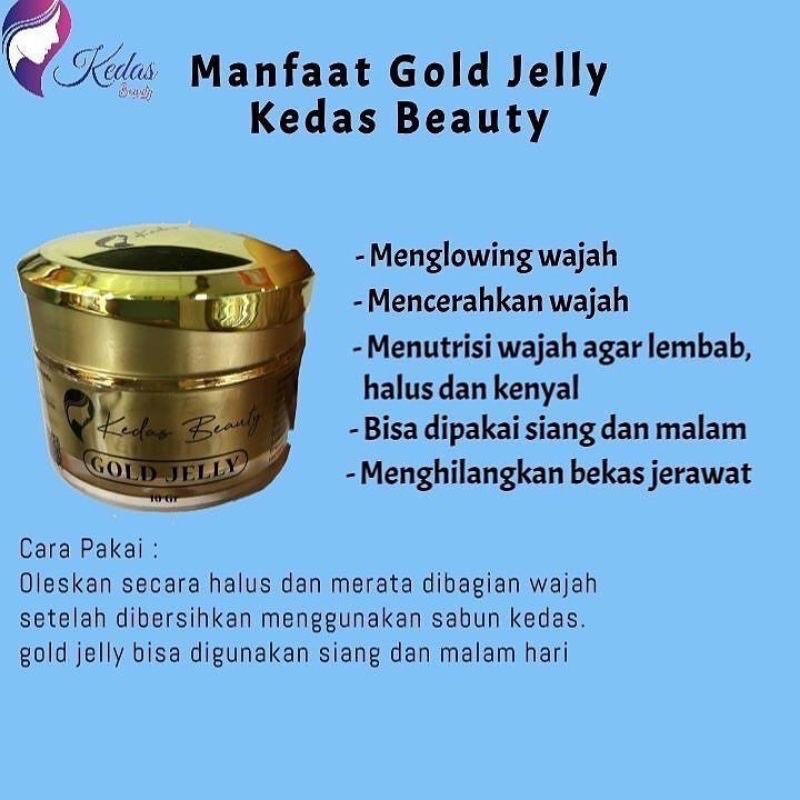 KEDAS BEAUTY BRIGHTENING SERUM / SOAP /  GOLD JELLY / BODY SCRUB-Gold jelly