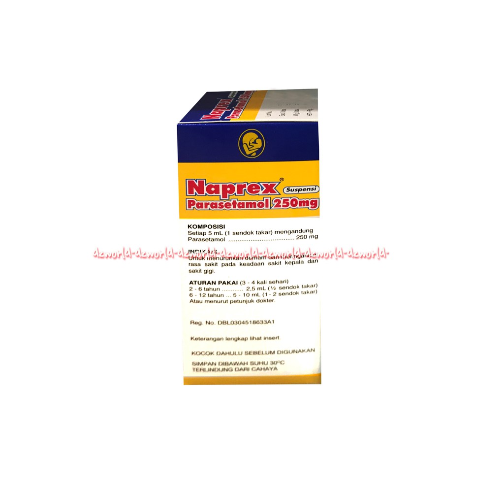 Naprex Parasetamol 60ml Menurunkan demam dan mengurangi rasa nyeri